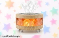 Difusor ultrasónico 4 en 1 BZGG: luz de sal, humidificador y lámpara nocturna a un precio ridículo que te llenará de calma. No te pierdas este momentazo para relajarte. ¡Compra ya!