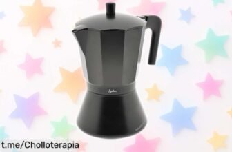 Disfruta de un café intenso con la cafetera italiana Jata CFI6, ahora a precio loco y lista para cualquier cocina. ¡No te quedes sin ella!
