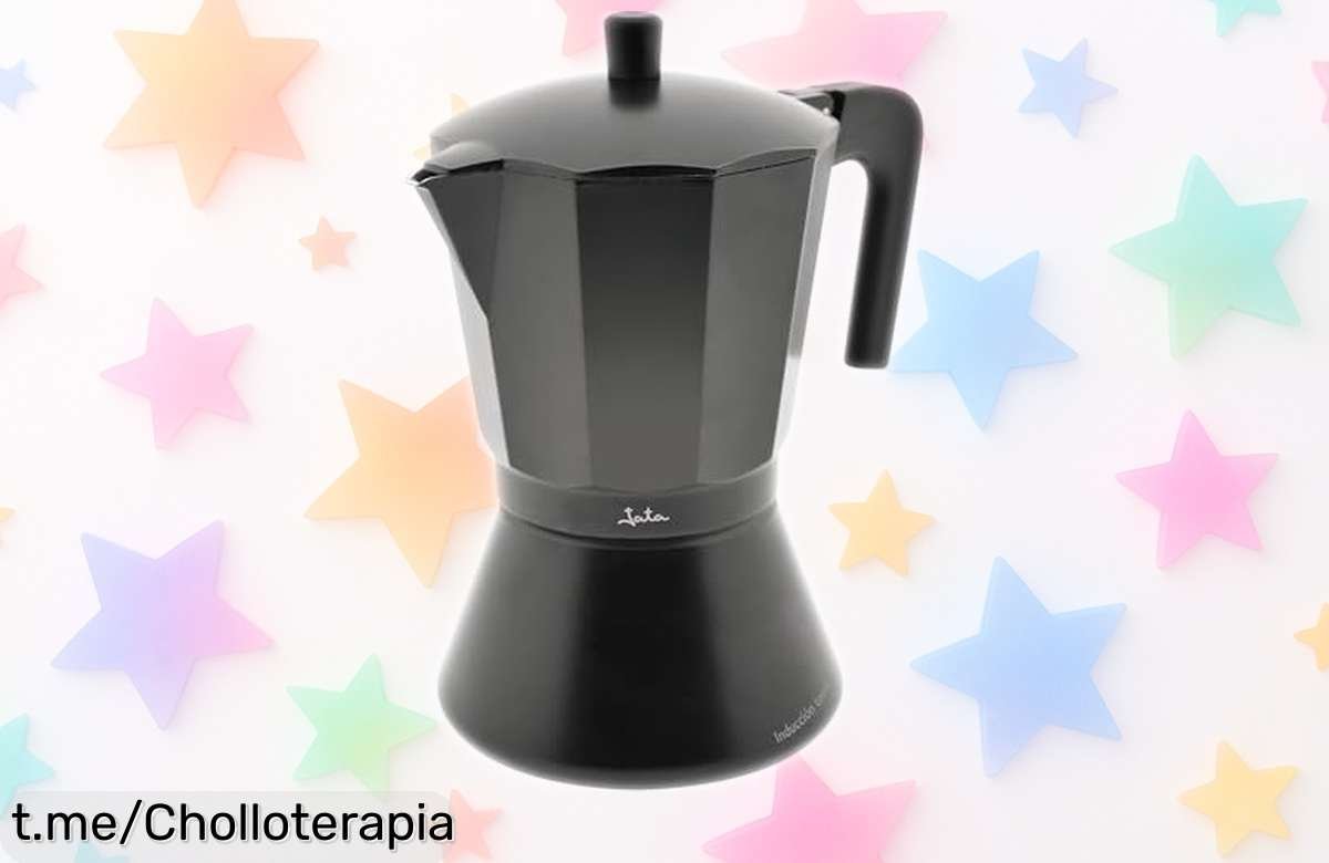Disfruta de un café intenso con la cafetera italiana Jata CFI6, ahora a precio loco y lista para cualquier cocina. ¡No te quedes sin ella!