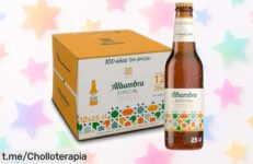 Disfruta de un pack de 12 botellas de cerveza Alhambra Especial, sabor floral con rebaja increíble: ¡Un regalo para los amantes del buen beber que no puedes dejar pasar!