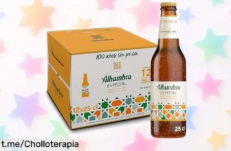 Disfruta de un pack de 12 botellas de cerveza Alhambra Especial, sabor floral con rebaja increíble: ¡Un regalo para los amantes del buen beber que no puedes dejar pasar!