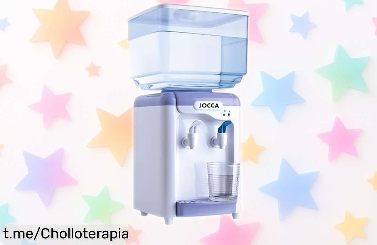 Dispensador de agua Jocca con depósito de 7 litros, perfecto para tener fresquito o a temperatura ambiente ¡No te pierdas este ofertón que encaja en cualquier rincón!