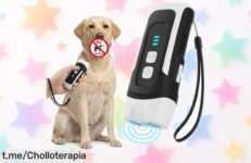 Dispositivo automático antiladridos para perros que silencia al instante los ladridos; una solución efectiva a un precio increíble, ¡recupera la calma en casa de forma sencilla!