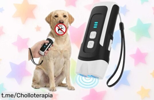 Dispositivo automático antiladridos para perros que silencia al instante los ladridos; una solución efectiva a un precio increíble, ¡recupera la calma en casa de forma sencilla!