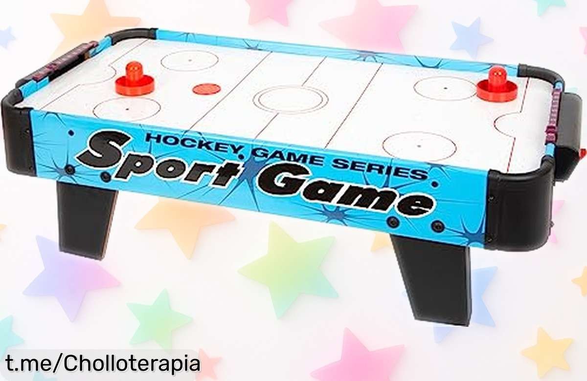 Divertida mesa de hockey Small Foot AirHockey, ahora con precio rebajado; ¡disfruta momentos inolvidables jugando en familia y creando recuerdos que querrás repetir!