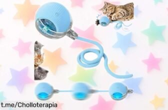 Divertida pelota interactiva SORNEICDR que se mueve sola, el súper chollo perfecto para mantener a tu mascota jugando y feliz por horas. ¡No dejes pasar esta oferta increíble!