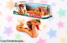 Divertido juguete robótico King Cobra de ZURU que sorprende con su realismo y gran tamaño, una oportunidad única para tus bromas épicas ¡Consíguelo antes de que se agote!