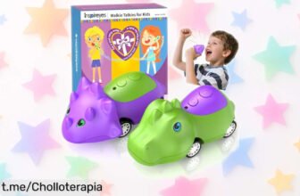 Divertidos walkietalkies para niños Inspireyes con diseño de dinosaurio, ¡precios súper reducidos! Que la aventura comience y el juego nunca se detenga.