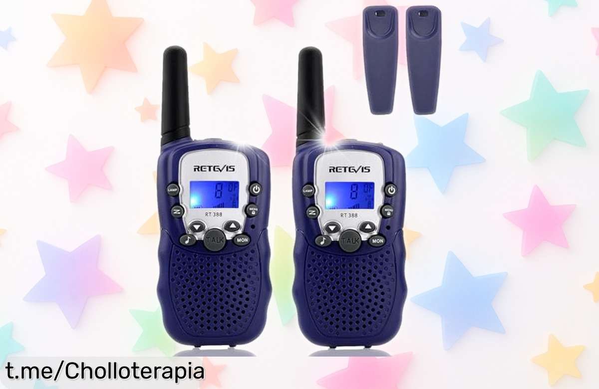 Diviértete comunicándote con los walkie talkies Retevis RT388 para niños, ¡pack de 2 a un precio increíble que no puedes dejar escapar!