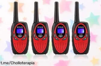 Diviértete sin límites con los walkie talkies Retevis RT628 para peques en pack de 4: ¡un descuentazo que no puedes dejar escapar!