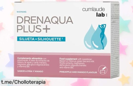 Drenaqua Plus+ de Cumlaude Lab, 14 sticks para sentirte ligera y llena de energía a precio de escándalo: ¡no te lo pierdas!