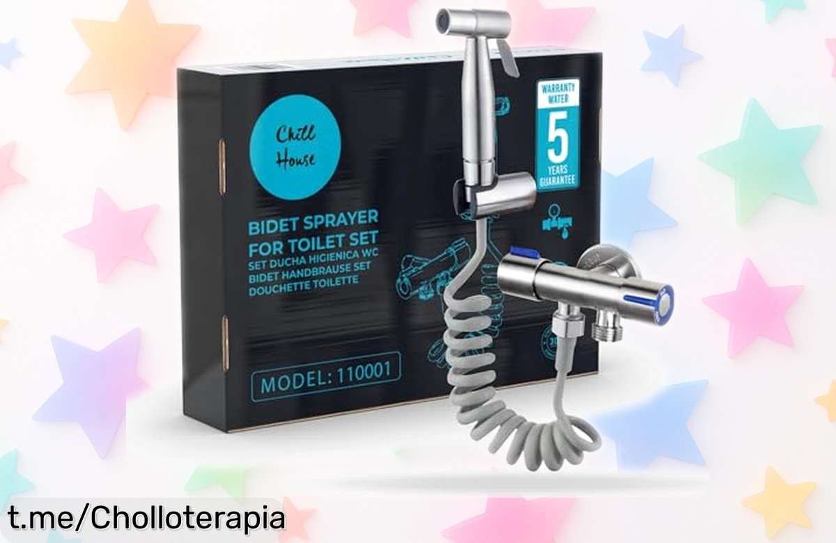 Ducha higiénica CHILL HOUSE de acero inoxidable, ideal para un toque práctico y moderno en tu hogar; ¡aprovecha este precio rabiosamente bajo antes de que desaparezca!