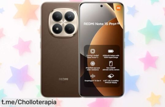 El increíble Redmi Note 15 Pro+ de Xiaomi, con cámara brutal de 200 MP y pantalla AMOLED a precio loco. ¡No pierdas la oportunidad de disfrutarlo ya!