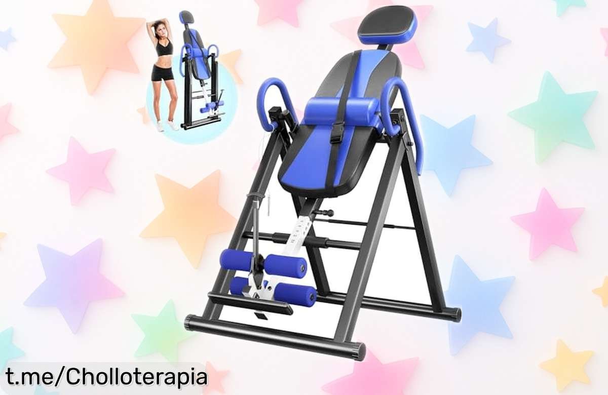 Entrenador de gravedad ajustable YOLEO para aliviar el dolor de espalda y cuello, ¡rebajado y con triple bloqueo! Da el paso hacia tu bienestar antes que se acabe esta oferta increíble.