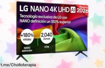 Espectacular televisor LG de 43” con imagen 4K y funciones AI, caído de precio: no te pierdas esta oportunidad que deja a todos impresionados. ¡Compra ahora y transforma tu ocio!