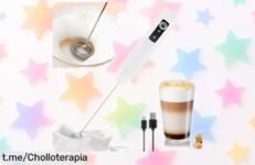 Espumador de leche eléctrico LULUWA, la forma más rápida y fácil de disfrutar tu café perfecto, ahora a un precio que no te imaginas; ¡no te quedes sin el tuyo!