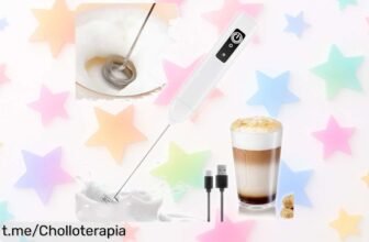 Espumador de leche eléctrico LULUWA, la forma más rápida y fácil de disfrutar tu café perfecto, ahora a un precio que no te imaginas; ¡no te quedes sin el tuyo!