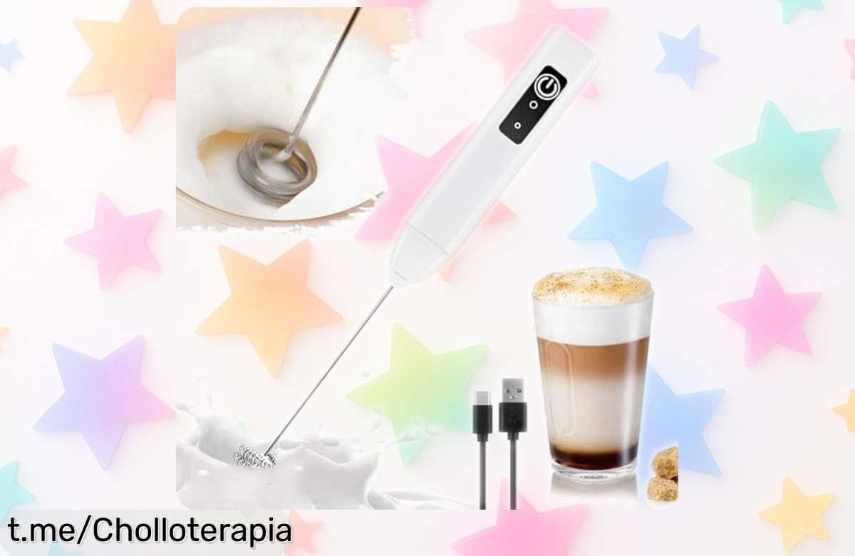Espumador de leche eléctrico LULUWA, la forma más rápida y fácil de disfrutar tu café perfecto, ahora a un precio que no te imaginas; ¡no te quedes sin el tuyo!