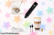 Espumador de leche eléctrico LULUWA: ¡prepara cafés y chocolates cremosos al instante con este ofertón que no puedes dejar pasar!