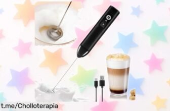 Espumador de leche eléctrico LULUWA: ¡prepara cafés y chocolates cremosos al instante con este ofertón que no puedes dejar pasar!