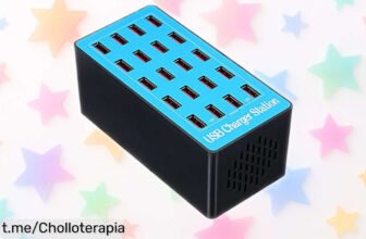 Estación de carga USB docooler con 20 puertos, el chollazo que hace la vida más fácil y rápida: ¡no te quedes sin la tuya antes de que se agoten!