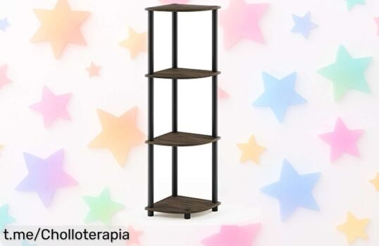 Estantería Furinno de 4 niveles: Diseño chulísimo a precio de risa, elige tu color y organiza tu espacio ¡No te quedes sin la tuya, que se vuelan!