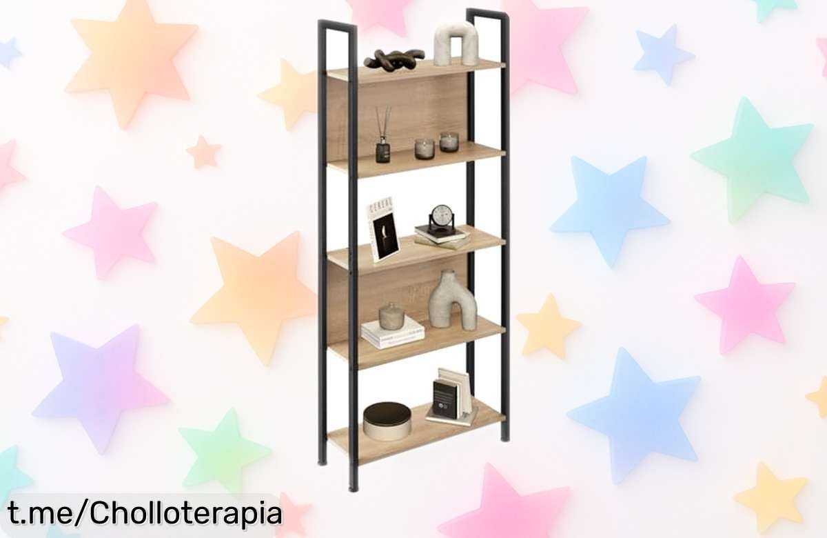 Estantería de pared tectake con 5 baldas: organización y estilo a tu alcance por un precio increíble, ¡dota a tu espacio del orden que merece antes de que se agote!