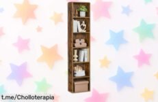 Estantería librería VASAGLE de 6 niveles a un precio regalado, perfecto para organizar tu mundo y darle ese toque especial que tanto necesitas. ¡No te lo pierdas!