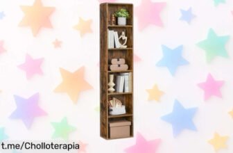 Estantería librería VASAGLE de 6 niveles a un precio regalado, perfecto para organizar tu mundo y darle ese toque especial que tanto necesitas. ¡No te lo pierdas!