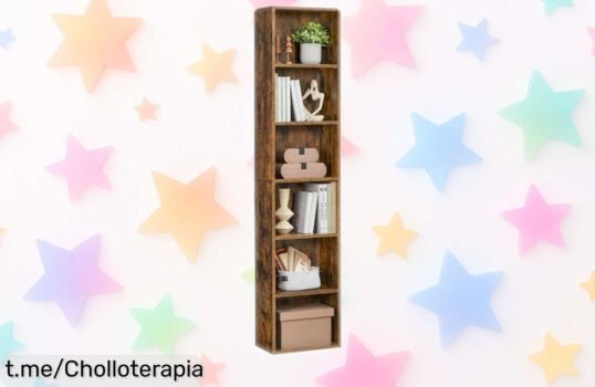Estantería librería VASAGLE de 6 niveles a un precio regalado, perfecto para organizar tu mundo y darle ese toque especial que tanto necesitas. ¡No te lo pierdas!