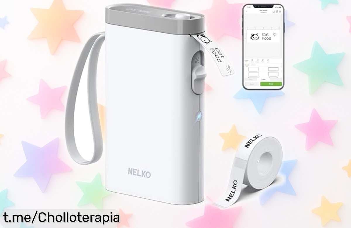 Etiquetadora Bluetooth Nelko P21 para casa y oficina, ¡Con cupón puedes llevarte este chollo a un precio que te hará sonreír sin pensarlo!