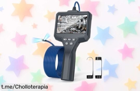 Explora todo con el endoscopio TURNRISE de doble lente y pantalla 4,3’’ a un precio de escándalo que no se repetirá: ¡no te lo puedes perder!