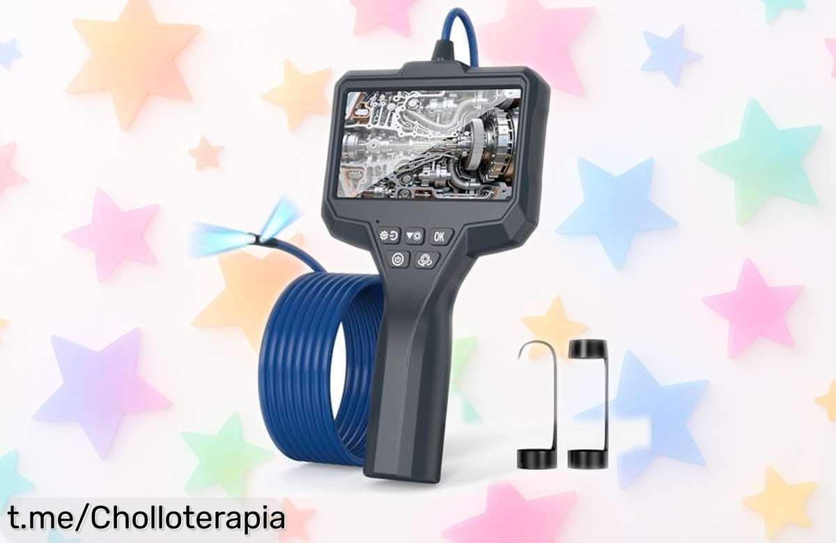 Explora todo con el endoscopio TURNRISE de doble lente y pantalla 4,3’’ a un precio de escándalo que no se repetirá: ¡no te lo puedes perder!