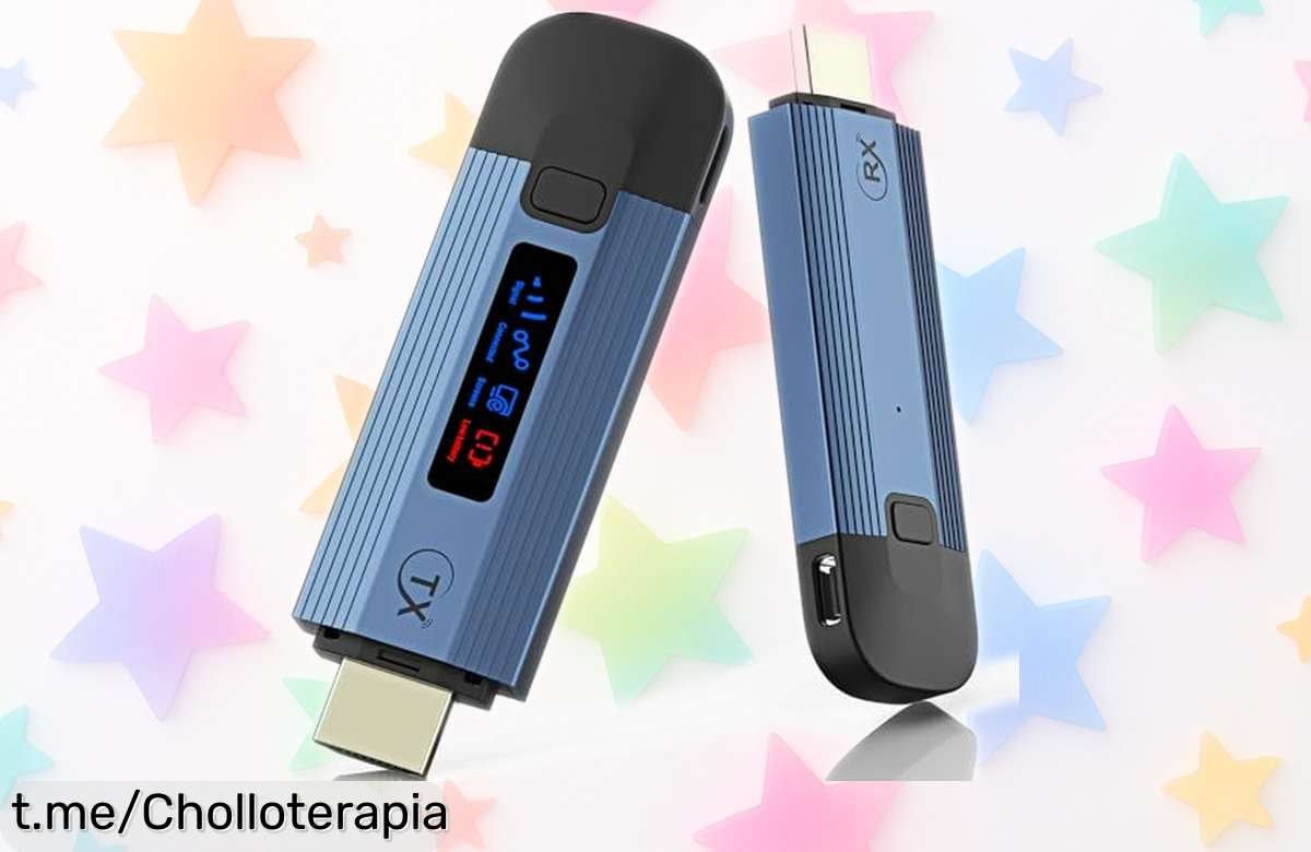 Extensor inalámbrico HDMI 4K con pantalla LED, rebajado a precio loco: ¡disfruta de tus vídeos sin líos hasta 30 metros! No dejes pasar esta oportunidad única.
