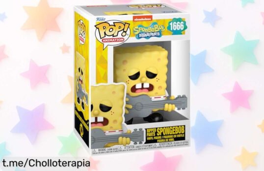Figura Funko Pop de Bob Esponja con guitarra a un precio increíble, ¡no te quedes sin el regalazo que hará vibrar tu colección!