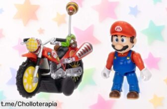 Figura de Mario con moto de retroceso de Super Mario Galaxy, el ofertón que te hará saltar de alegría y no querrás dejar pasar. ¡Hazla tuya antes que se acabe!