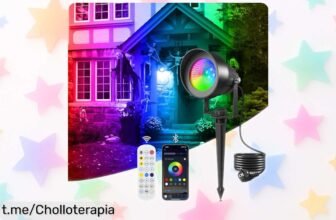 Focos LED de exterior TSUN con mando y app, dale vida a tus noches con música y colores brillantes; ¡un ofertón perfecto para resaltar tus momentos más especiales!