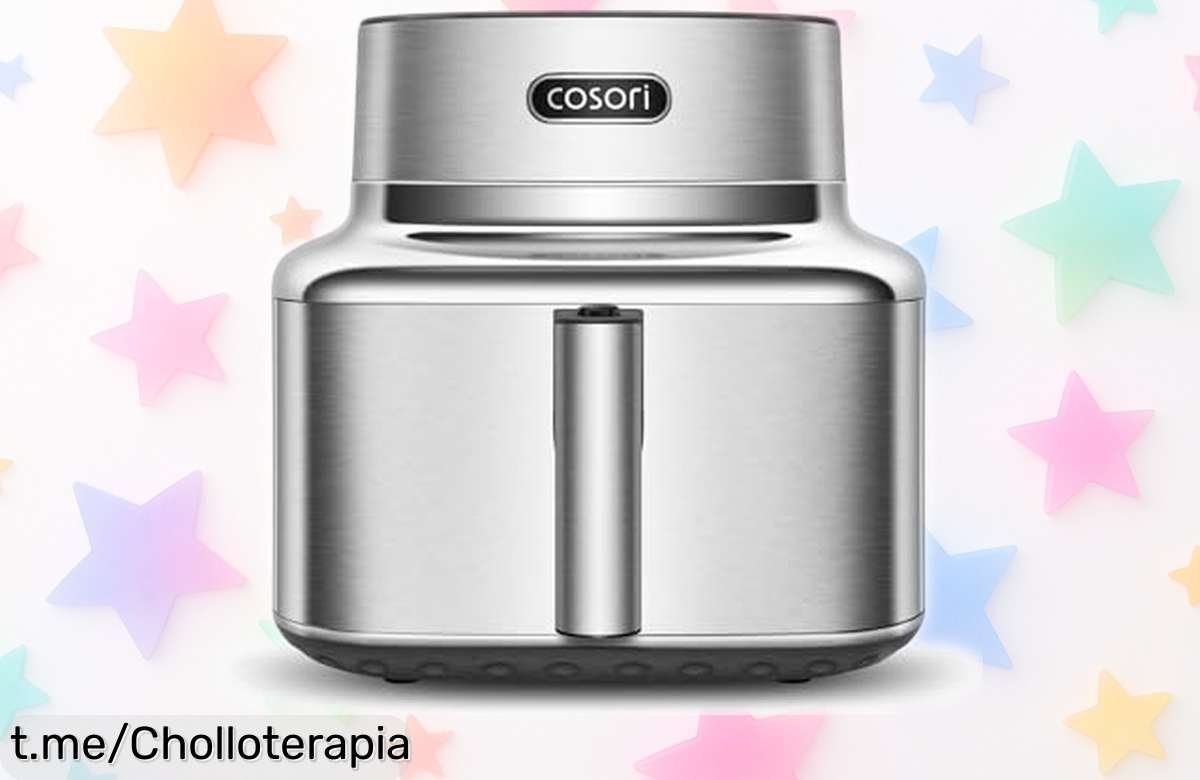 Freidora de aire Cosori ICONIC 6,2L: ¡preparar comidas ricas nunca fue tan fácil! Aprovecha este ofertón y haz que tu cocina brille, no te lo pierdas.