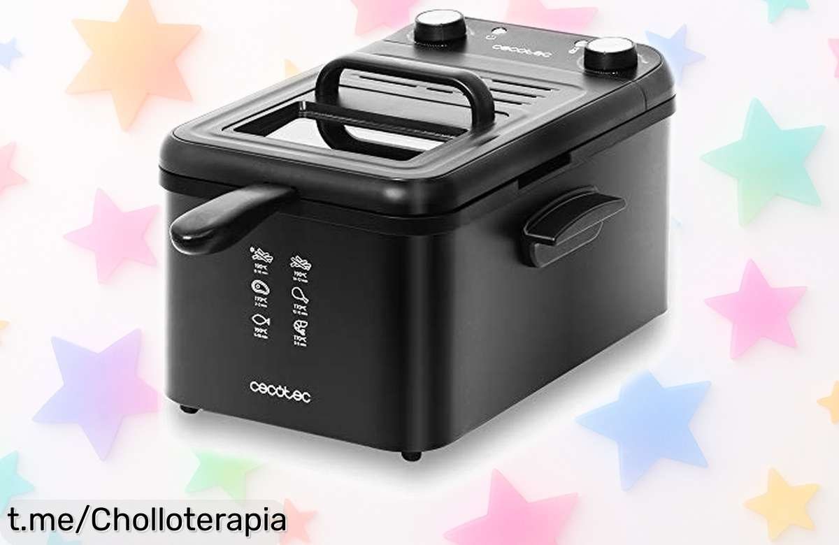Freidora eléctrica Cecotec CleanFry Infinity 3000 a un precio loco: cocina rápido, sin líos y disfruta de patatas perfectas en casa. ¡No dejes pasar este chollo!