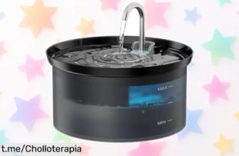 Fuente de agua BMDSAE para gatos: ¡el chollo que hará feliz a tu mascota! Agua fresca y limpia con diseño molón, perfecta para que beba sin parar. ¡Consíguela ya antes de que se acabe!