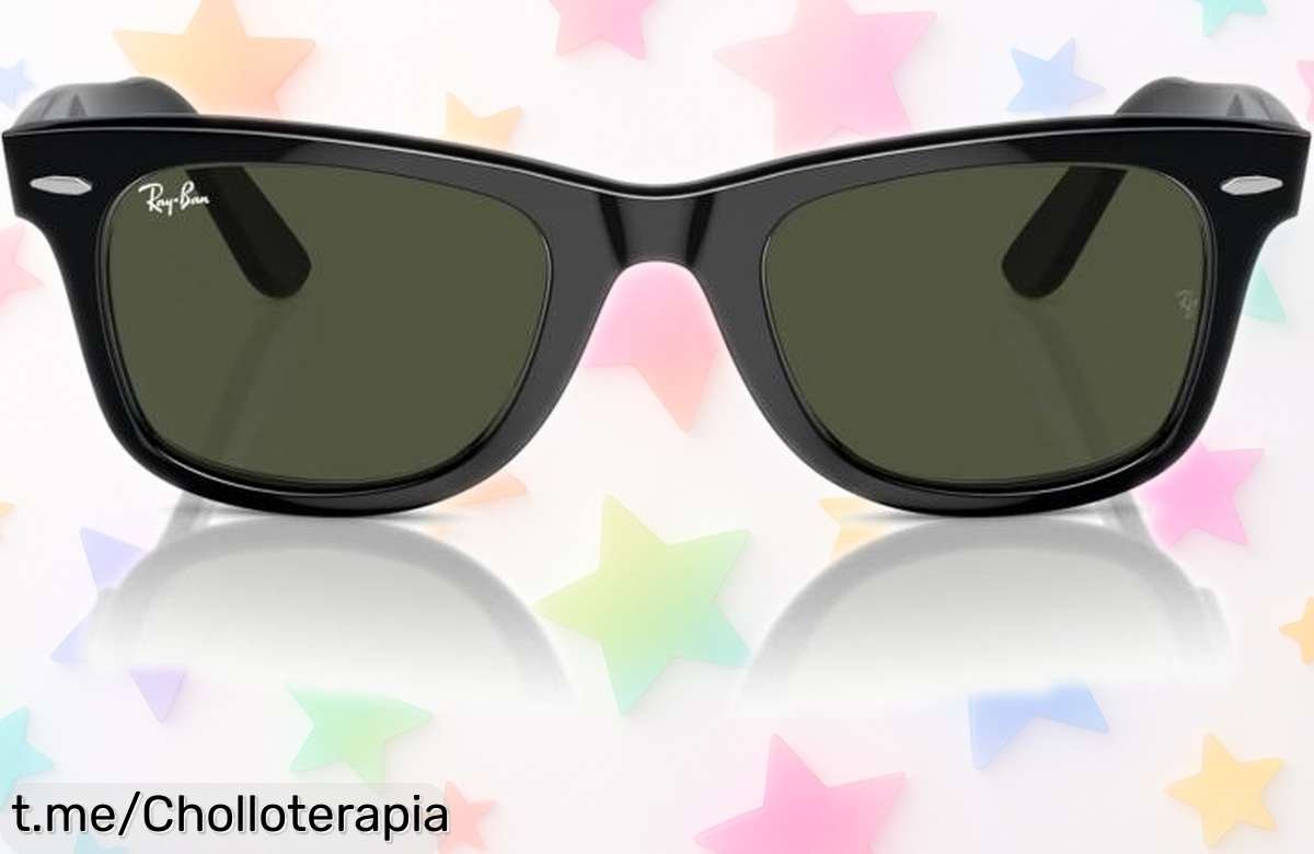 Gafas de sol Wayfarer Ray-Ban a precio regalado: el clásico que nunca pasa de moda, ¡no te lo puedes perder! Aprovecha este super chollo antes que se acaben.