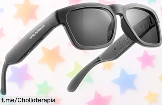 Gafas de sol con audio OhO Sunshine: escucha música y atiende llamadas sin manos, ¡ahora a un precio regalado! No te pierdas esta oferta que hará brillar tus días.