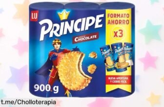Galletas Príncipe Original en pack ahorro 3 x 300 g, ¡una locura de oferta! Perfectas para disfrutar y siempre tener un saborcito delicioso a mano. No te quedes sin ellas.