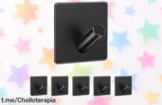 Ganchos adhesivos SISYS para pared: ¡pack de 6 unidades a precio loco! Organiza tu hogar sin taladros y haz espacio en tus paredes. No dejes pasar esta oferta única, aprovecha ahora y disfruta.