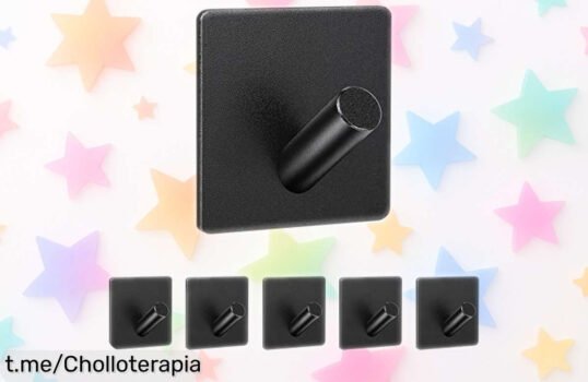 Ganchos adhesivos SISYS para pared: ¡pack de 6 unidades a precio loco! Organiza tu hogar sin taladros y haz espacio en tus paredes. No dejes pasar esta oferta única, aprovecha ahora y disfruta.