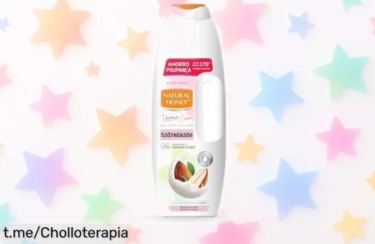 Gel de ducha hidratante Natural Honey con extracto de almendra a un precio loco, tu piel fresquita y suave te agradecerá este super chollo que no puedes dejar escapar.