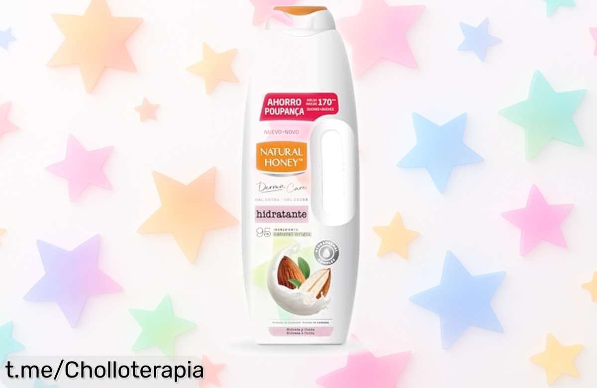 Gel de ducha hidratante Natural Honey con extracto de almendra a un precio loco, tu piel fresquita y suave te agradecerá este super chollo que no puedes dejar escapar.