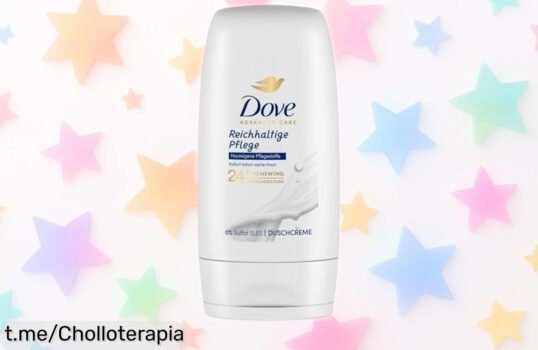 Gel de ducha para piel seca Dove con Sérum Triple Hidratante a precio loco: pide tu suavidad hoy mismo y dile adiós a la piel áspera. ¡Date un capricho que no puedes dejar pasar!
