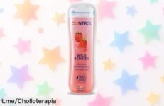 Gel de masaje corporal Control Wild Berries con tapón masajeador, ¡aprovéchate del precio loco que te hará sentir como en un momento mágico!