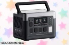 Generador solar portátil OUKITEL P1000 Plus con batería de 1024Wh y carga rapidísima, ¡chollazo irrepetible que no puedes dejar escapar! Conéctalo todo ya.